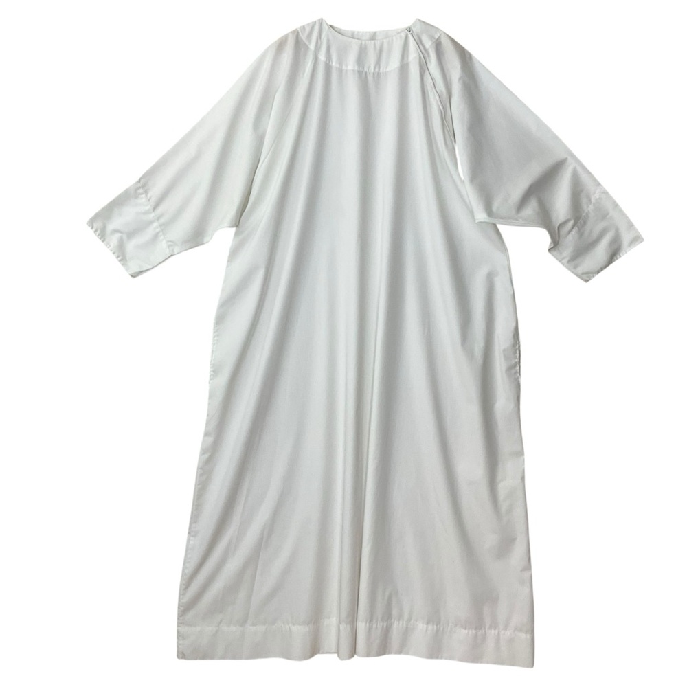 vtg ABBEY BRAND sz Small Choir Robe Wear Over Clothes Poly Cotton Cosplay White